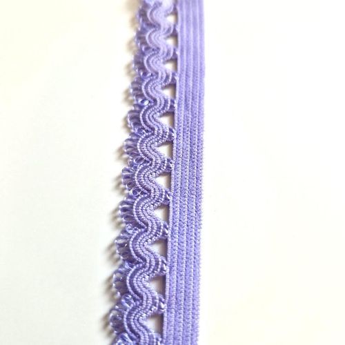 Kantelastikk picot  9 mm lys lilla