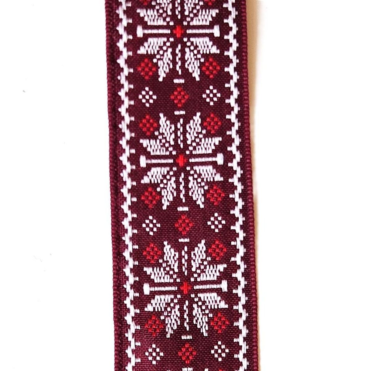 Koftebånd  25 mm vinrød