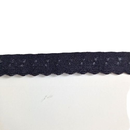 Ekstra myk elastikk 10 mm sort