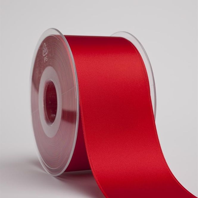 Hovedbilde Satin silkebånd 40 mm 0020 rød