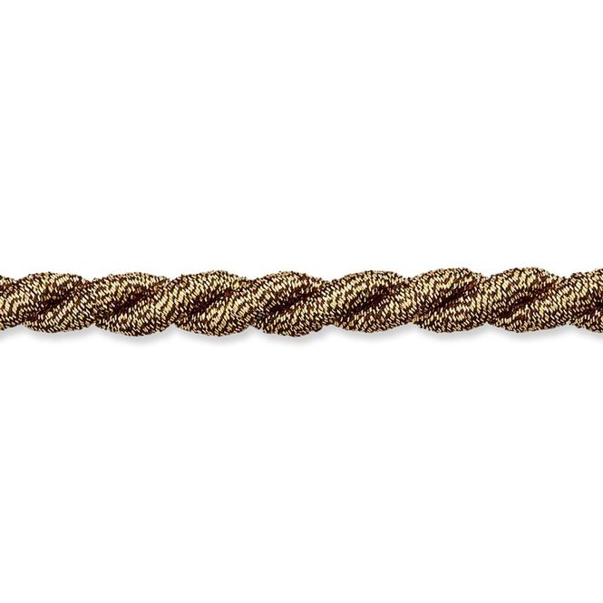 Hovedbilde Tvinnet snor brokade 6mm antikk gull 