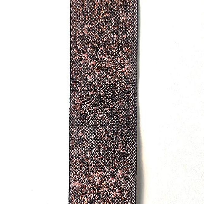 Hovedbilde Lamébånd lurexbånd 15 mm rosa rust