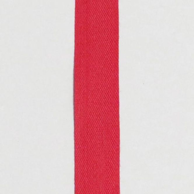 Hovedbilde Bomullsbånd flatvevet 13 mm rød