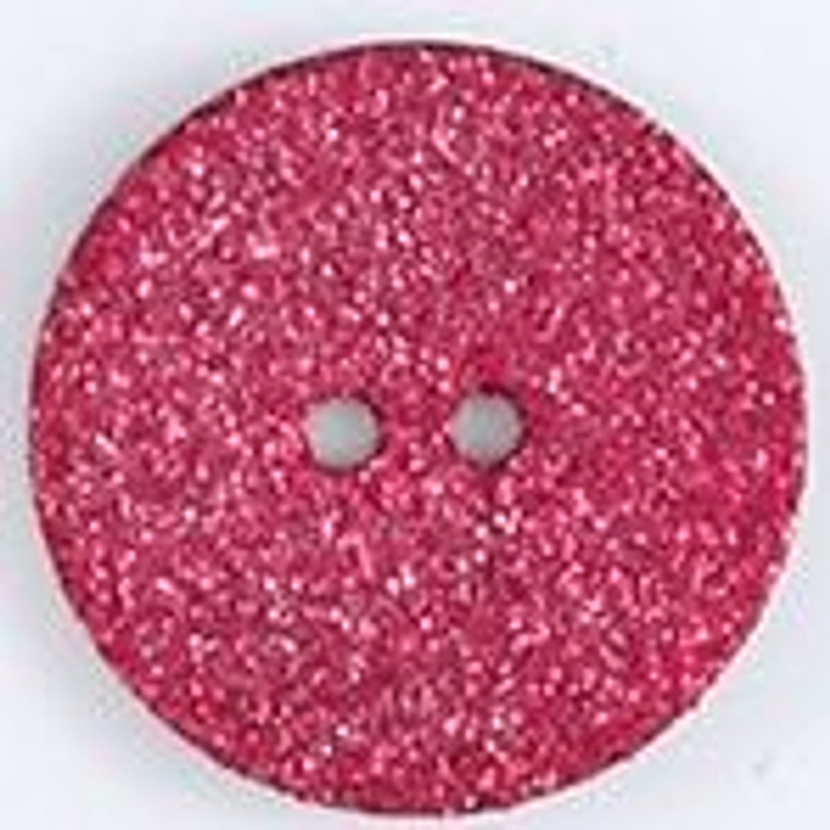 Perlemorsknapp 2 hulls med glitter rosa cerise 22 mm