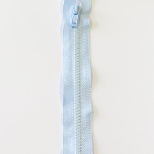 Delbar glidelås delrin 6 mm lys blå 70 cm