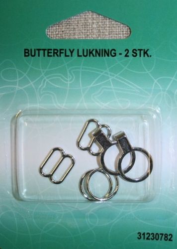 Butterfly lukning 2 stk