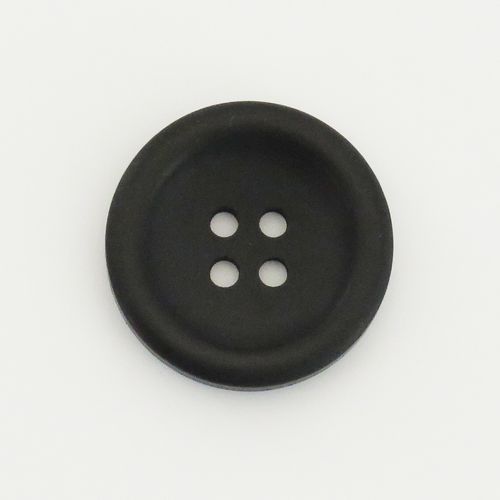 Knapp med 4 hull matt sort 23 mm