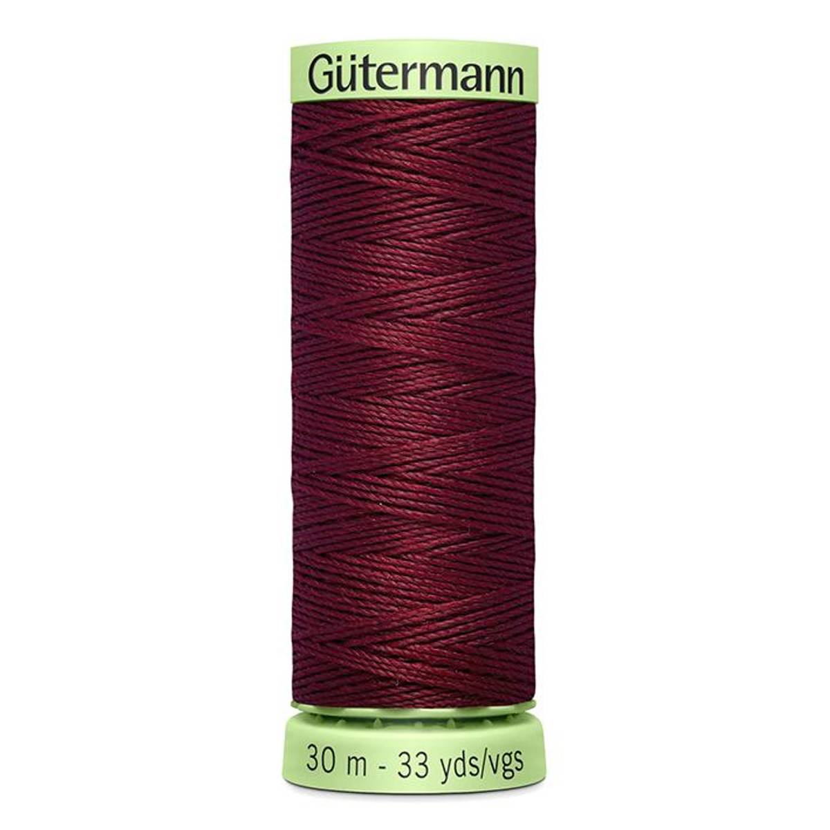 Top stitch knappetråd 30 m 369 burgunder vinrød