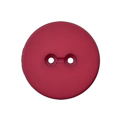 Polyesterknapp resirkulert plast 2 hulls cerise 23 mm