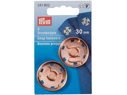 Patentknapper 30mm  Rose gold