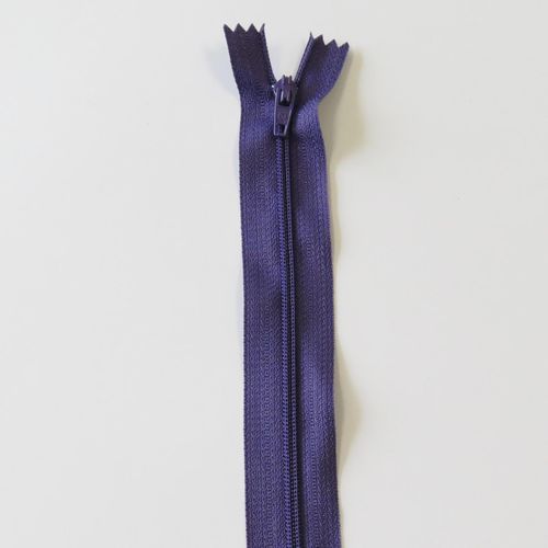 Kjolelås 4 mm spiral ikke delbar 18 cm lilla