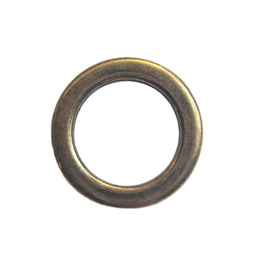 Flat ring 14 mm antikk messing