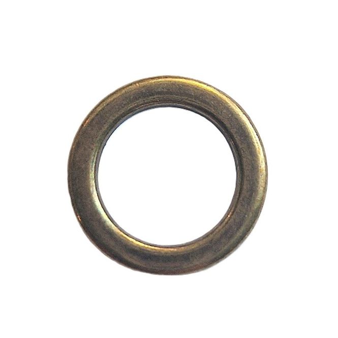 Hovedbilde Flat ring 14 mm antikk messing