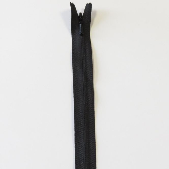 Hovedbilde Usynlig glidelås spiral ikke delbar sort 30 cm