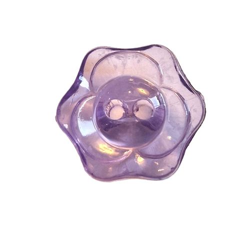Transparent knapp lilla 15 mm  K211989