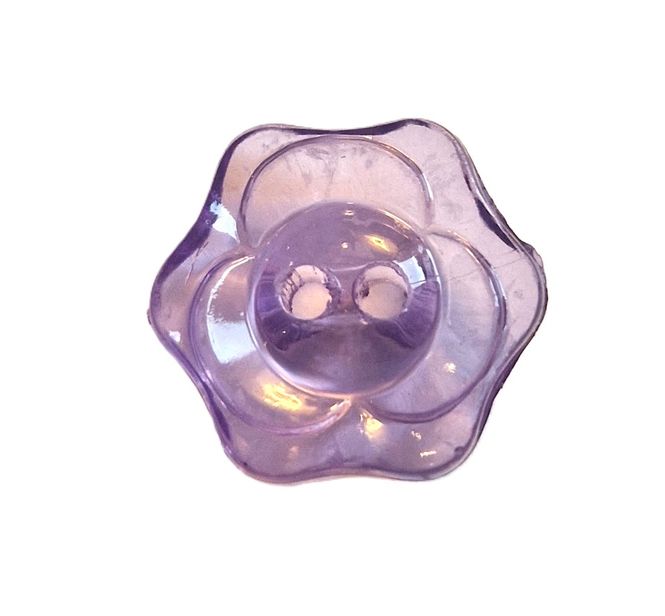 Hovedbilde Transparent knapp lilla 15 mm  K211989